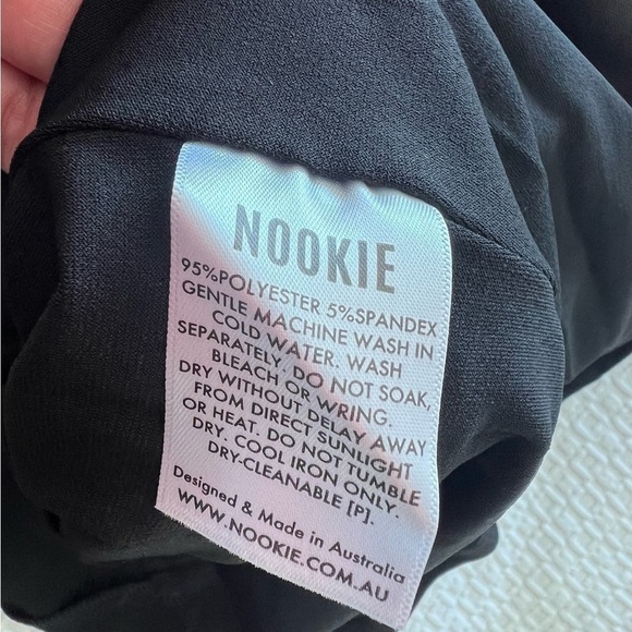 Nookie Lust one shoulder midi dress black NEW - Picture 16 of 16